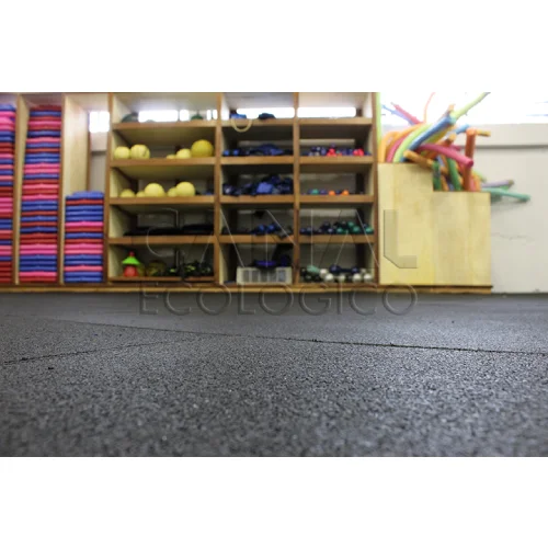 Piso Crossfit de Borracha Reciclada em Placas